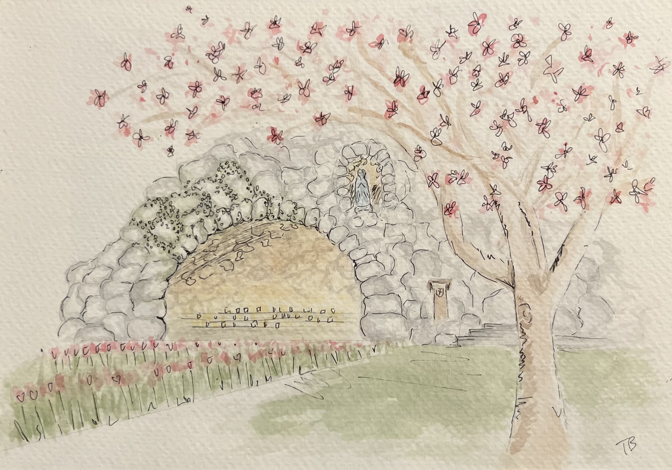 grotto of our lady of lourdes - notre dame