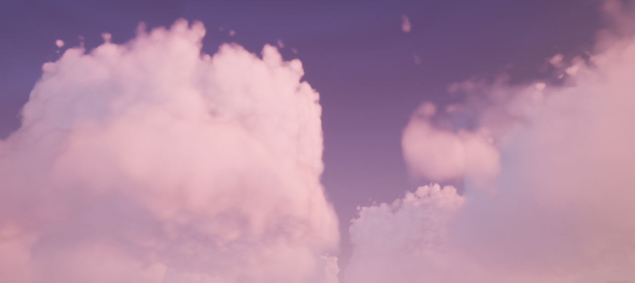 static image of clouds made in Unreal Engine